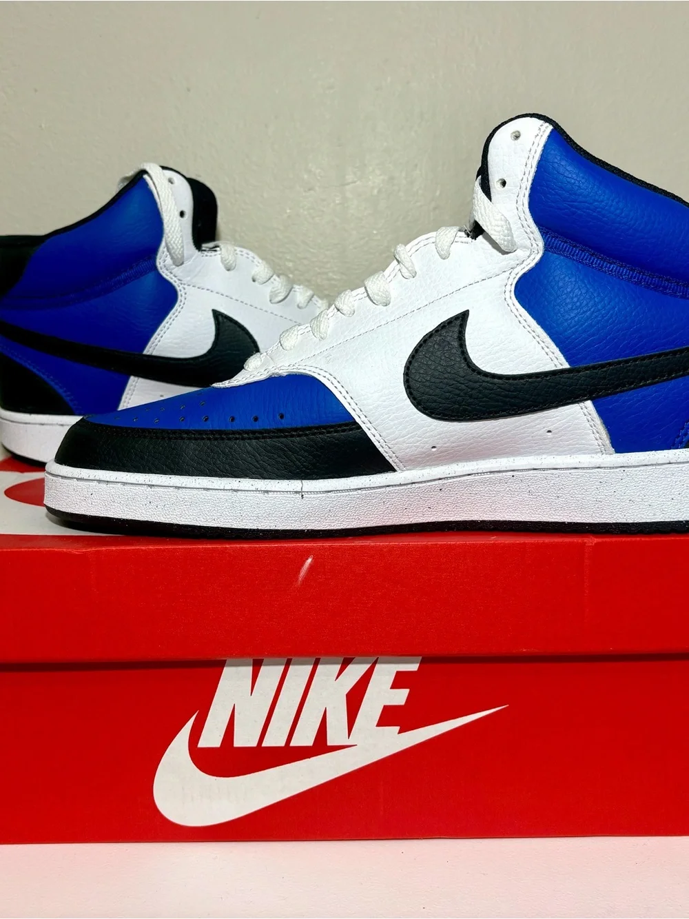 Brand New Nike Court Vision Mid Game Royal size 10.5